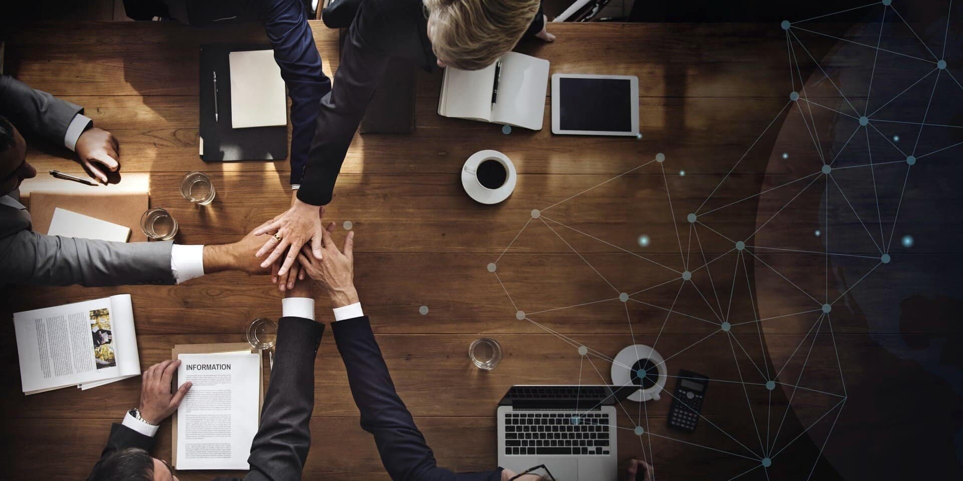 Our team working together